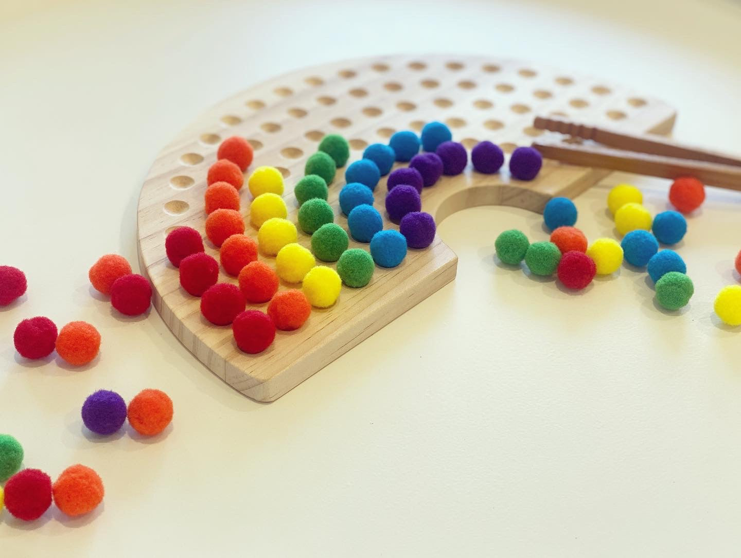 Rainbow Fine Motor Board