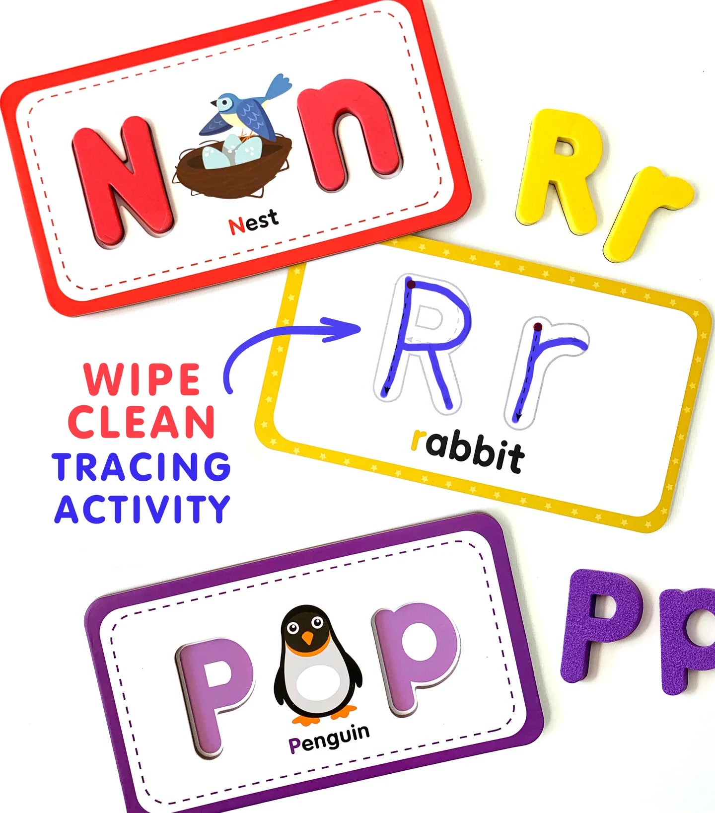 ABC Flashcards + Magnetic Letters