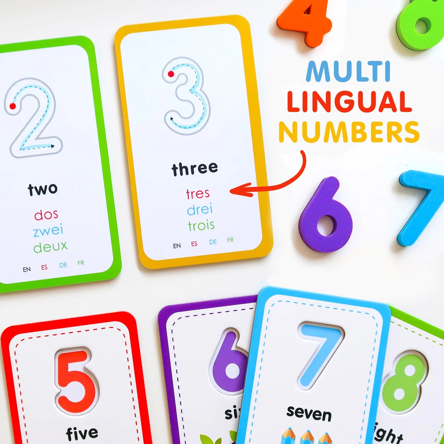 123 Flashcards + Magnetic Numbers
