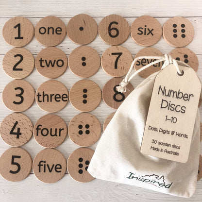 Number Recognition 1-10 Discs